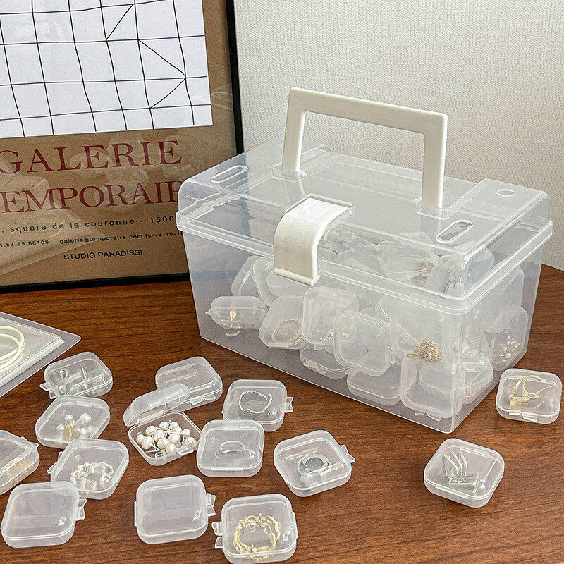 30PCS For Finishing Case Box Storage Jewelry Earrings Packaging Square Small Boxes