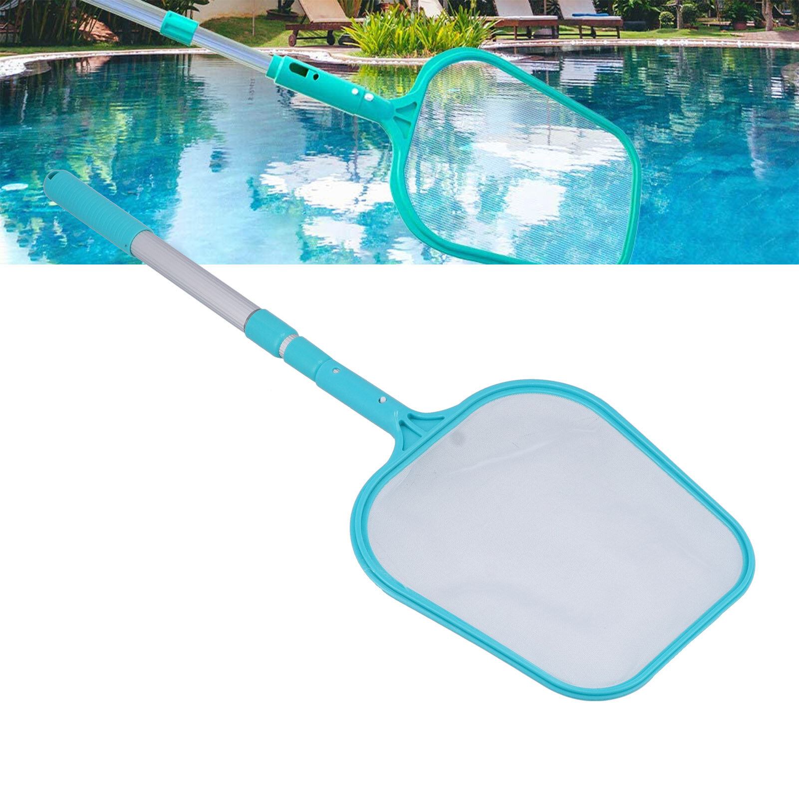 Leaf Skimmer Net Fine Mesh Structure Convenient Operation Pool Skimmer Durable Safe for Cleaning Swimming Pools