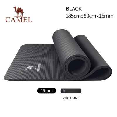 Camel sports thicken and widen 1.3cm non-slip NBR yoga mat fitness pilates mat