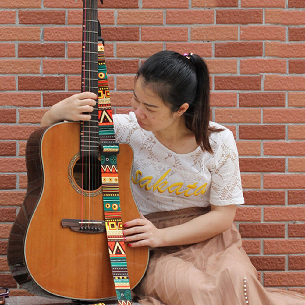 Creative Adjustable Guitar Strap for Electric Bass Guitar 5 Colors Optional