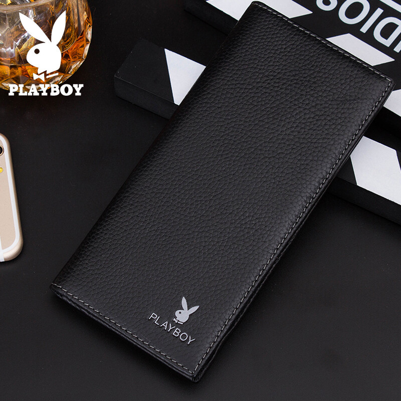 Playboy New Wallet Long Style Fashion Decoration Youth Men's Wallet Men's Long Multi-card Wallet Simple Korean Version Dual Purpose Long Wallet