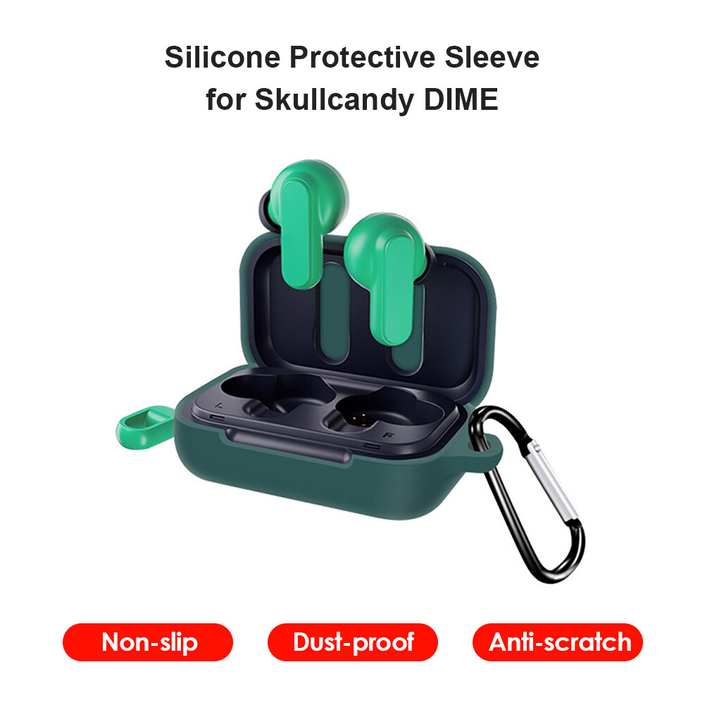 Silicone Case for Skullcandy Dime Shockproof Full Protective Cover Charging Case Accessories