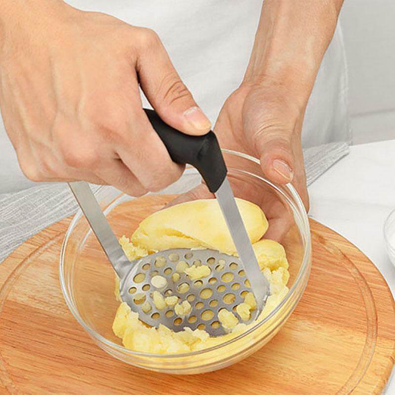 Hand Press Potato Masher Ricer Smooth Mashed Potatoes Crusher Fruit Vegetable Kitchen Gadgets Stainless Steel