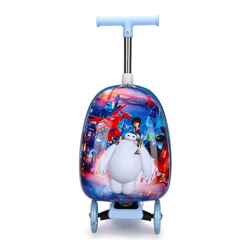 Hardside Scooter Ride On Suitcase for Kids - Cute Lightweight Kids Luggage with Wheels