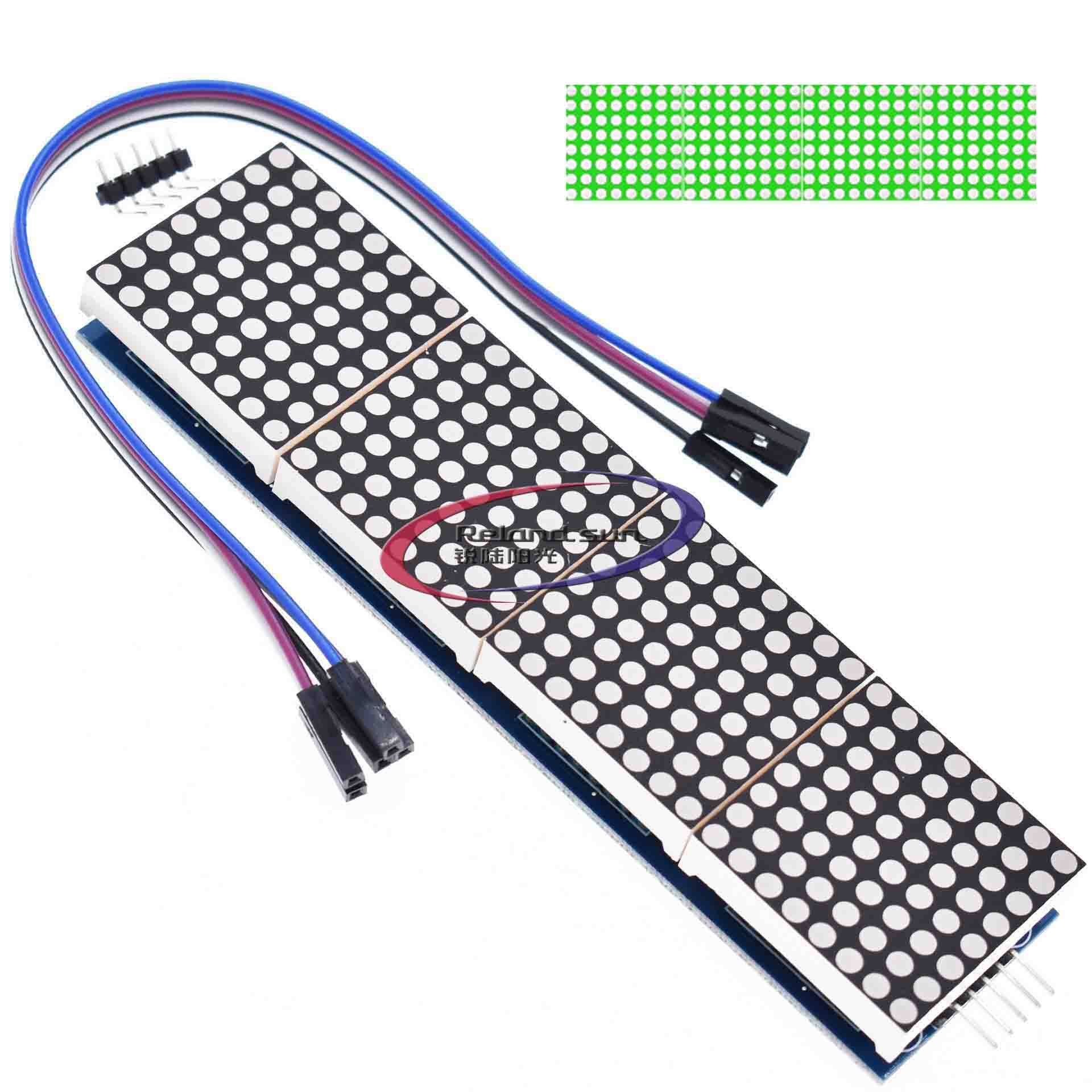1PCS MAX7219 Dot Matrix Module Control SCM Module 4-in-1 Display Send 5P Line SUNLEPHANT