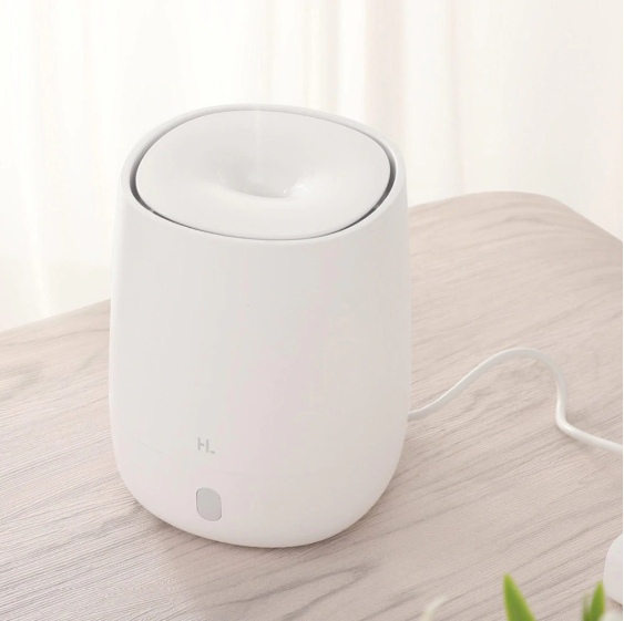 Original Xiaomi HL Aromatherapy Diffuser Humidifier Air Dampener Aroma Diffuser Machine Essential Oil Ultrasonic Mist Maker Quiet with Nightlight for Car Home Office Yoga 120ml