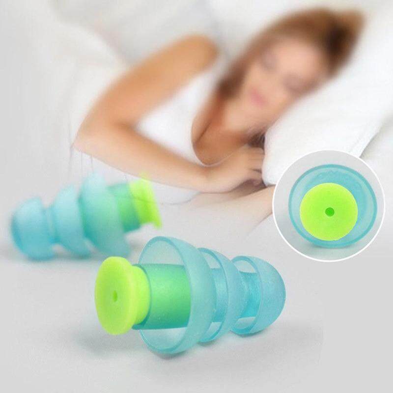 LUUGS- 1Pair Noise Cancelling Earplugs Silicone Hearing Protect Ear Plugs For Sleeping