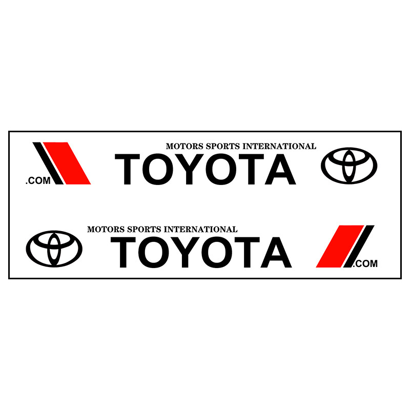 2pc Car logo Styling Door Side Sticker Long Stripes Body Decal For Toyota prius corolla rav4 auris yaris verso Camry VIOS Corolla Accessories