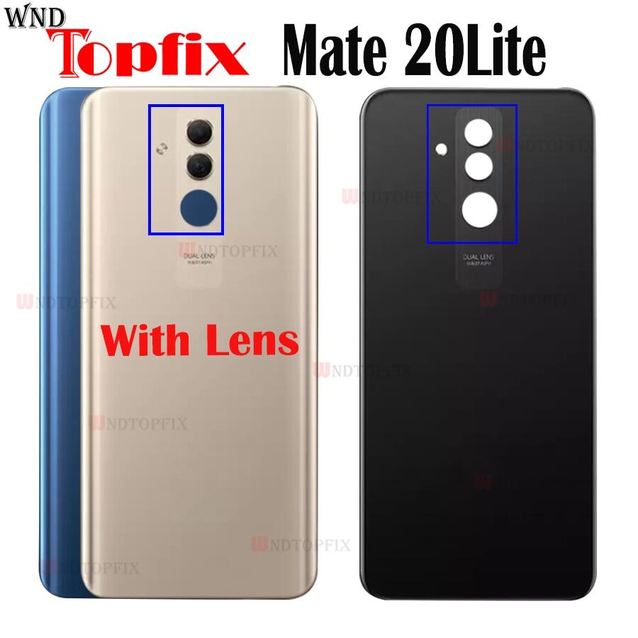 New For Suitable For Huawei Mate 20 Lite Battery Cover Back Glass Panel Rear Door Housing Case Replacement Mate 20Lite Battery Cover 20 Lite