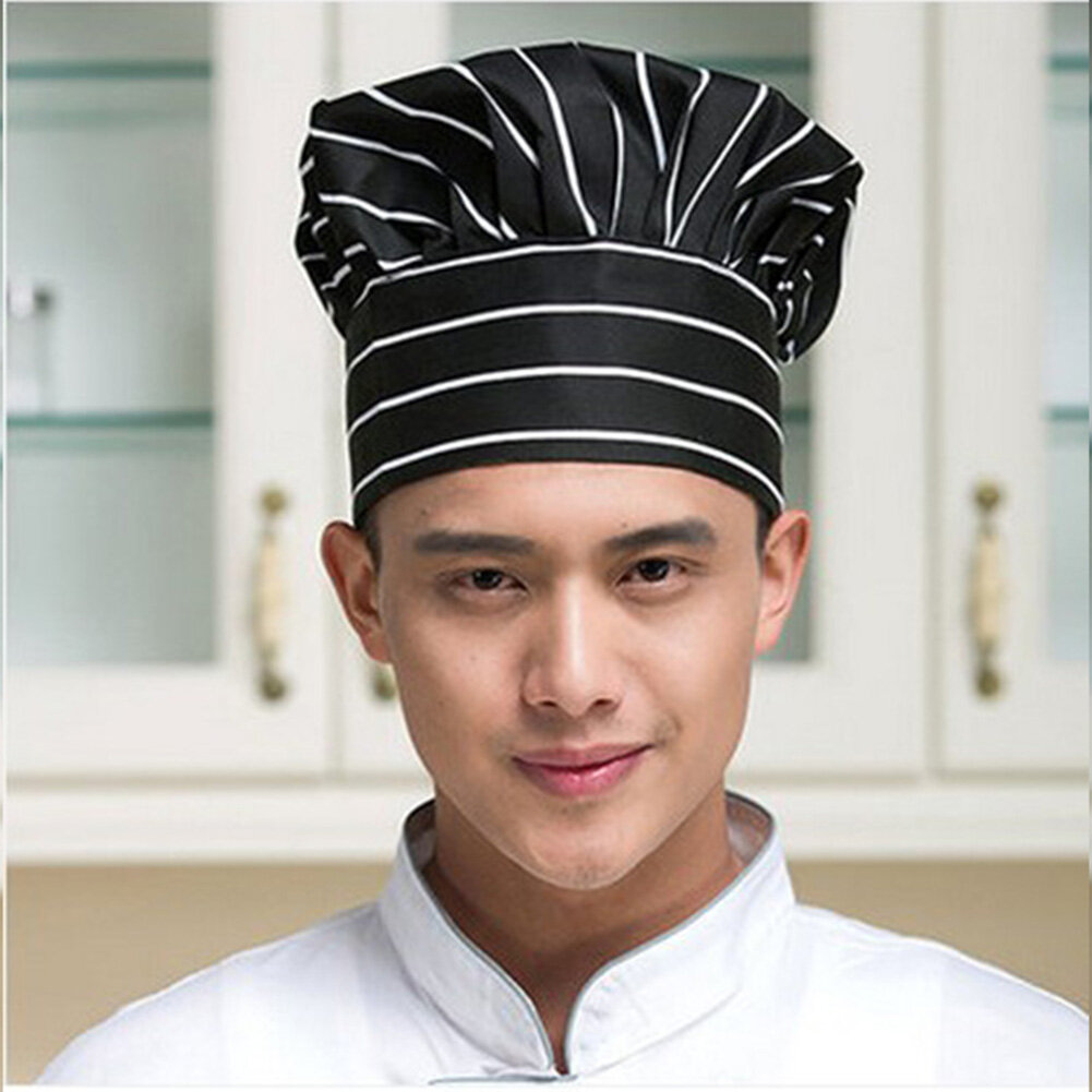 Freedun® Professional Stretchy Adjustable Men Cap Kitchen Cook Baker Catering Chef Hat