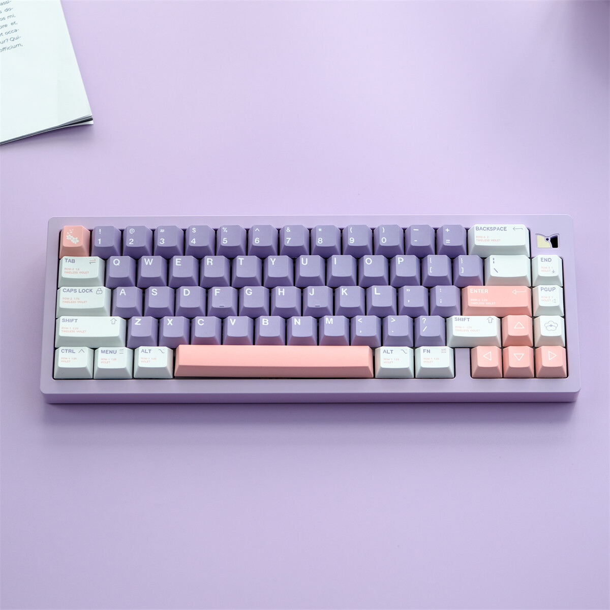 คีย์บอร์ด Only】 Gmk Lilac 129 Keycap Keycaps เชอร์รี่ PBT ห้าด้านการ ...