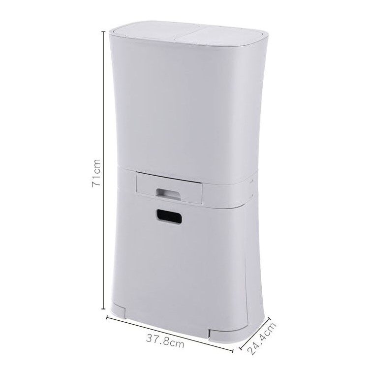Tầm Nhìn 3 Lớp Nhà Bếp Thùng Rác Thùng Rác Di Chuyển Khô-Ướt Phân Loại Bin Hộ Gia Đình Phân Loại Thùng Rác Tầng Thường Vụ Nhựa Đựng Rác Phân Loại Giỏ Đựng Giấy Thùng Rác Với Bìa
