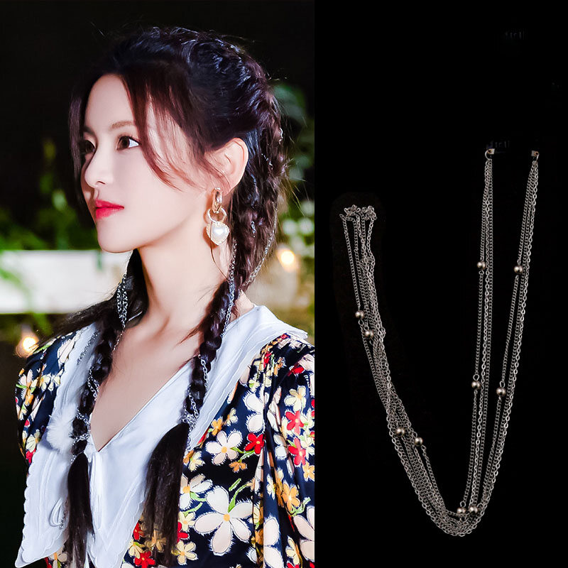 Kẹp Tóc Hình Bướm Và Phụ Kiện Tóc Bện Ngọc Trai