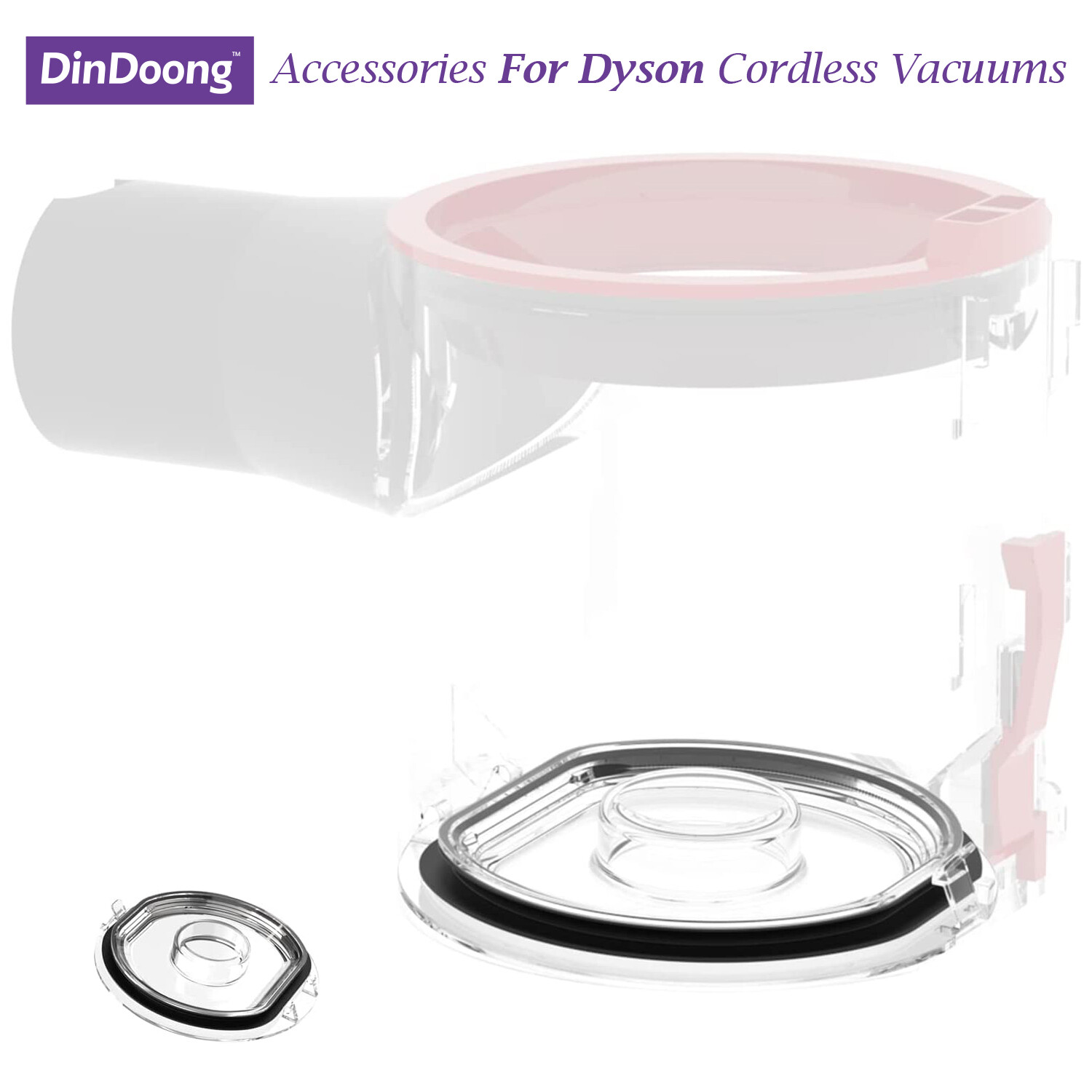 Replacement Dust Bin Lid Door Cover for Dyson Vacuum Cleaner V7 V8 SV10 SV11 Models, Accessories for Dyson Vacuum Cleaners, replacement parts