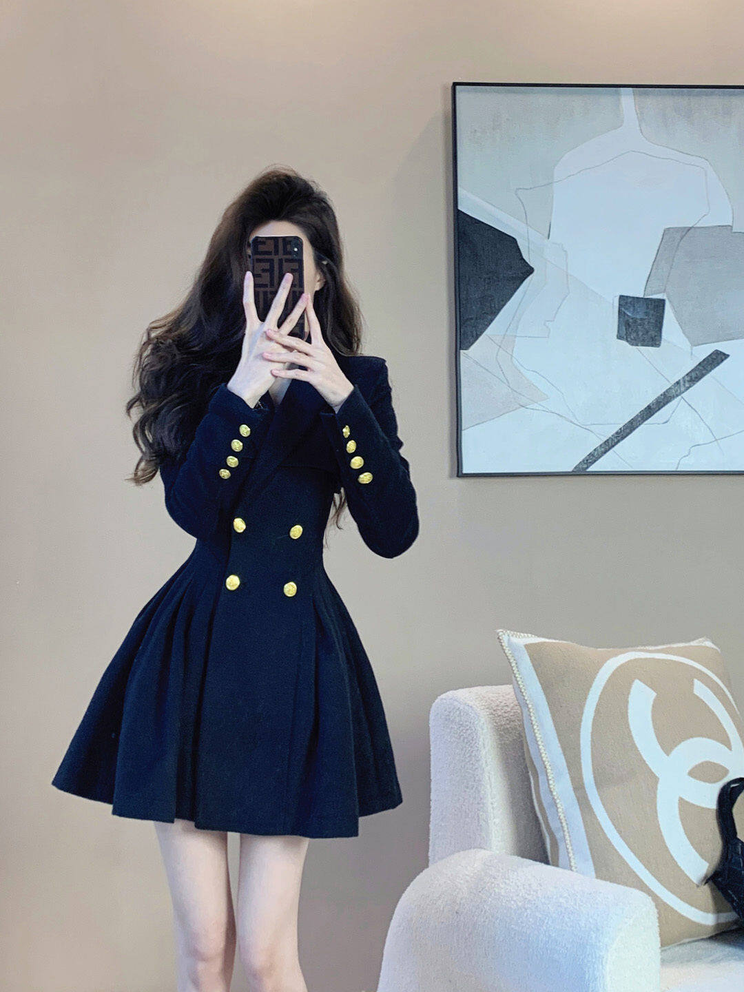 Dress for Women's Early Spring New Small Waistband Suit Skirt
