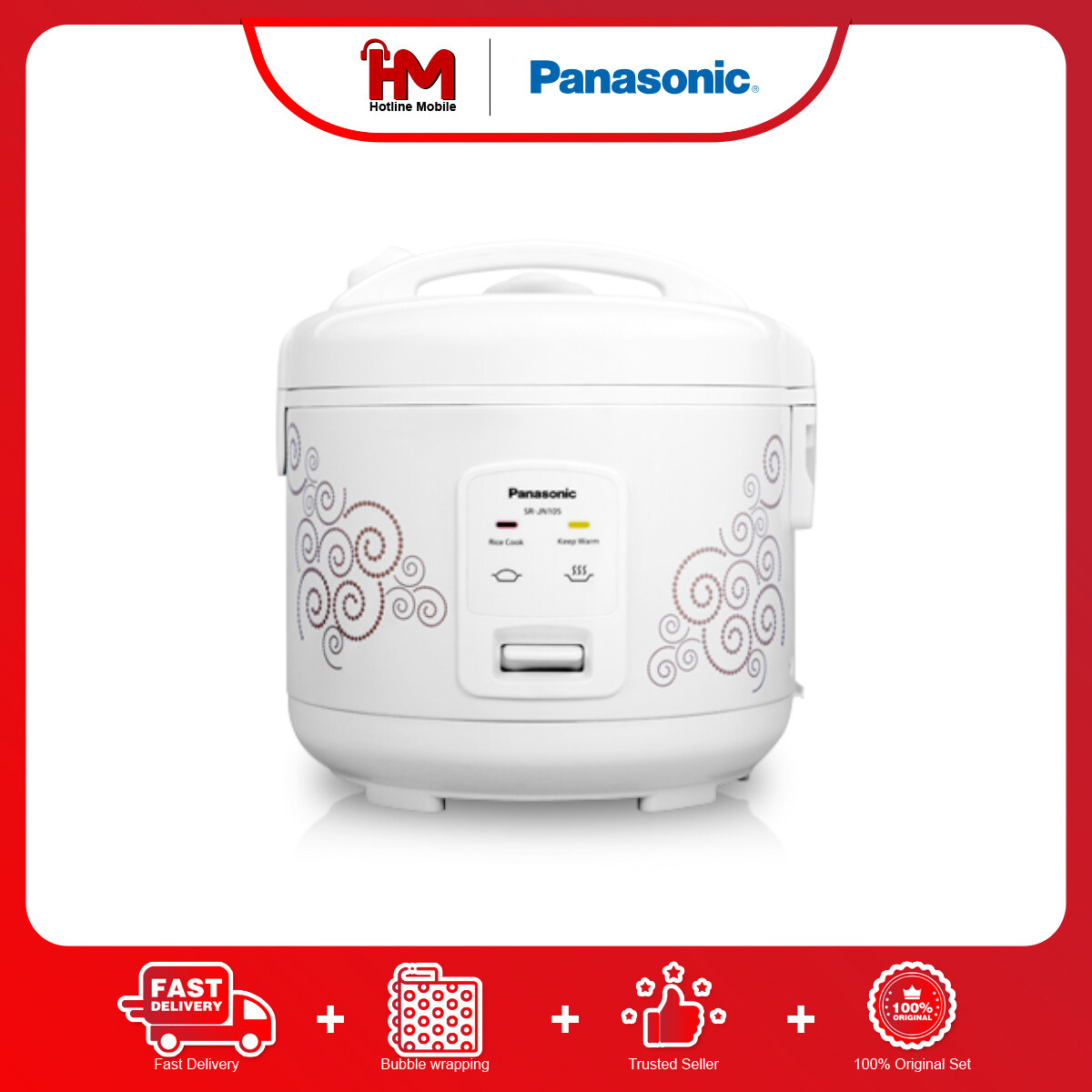 Panasonic SRJN105 1.0L Mechanical Jar Rice Cooker Lazada