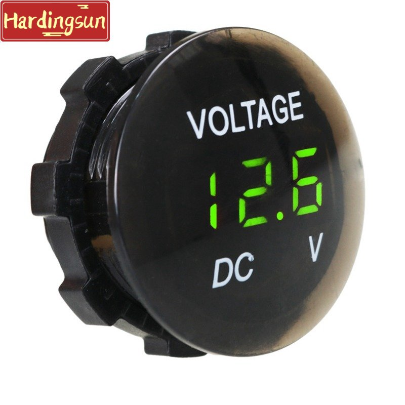 Hardingsun NEW DC 12V-24V Digital Panel Voltmeter Voltage Meter Tester Led Display For Car Auto Motorcycle Boat ATV Truck Refit Interior Accessories