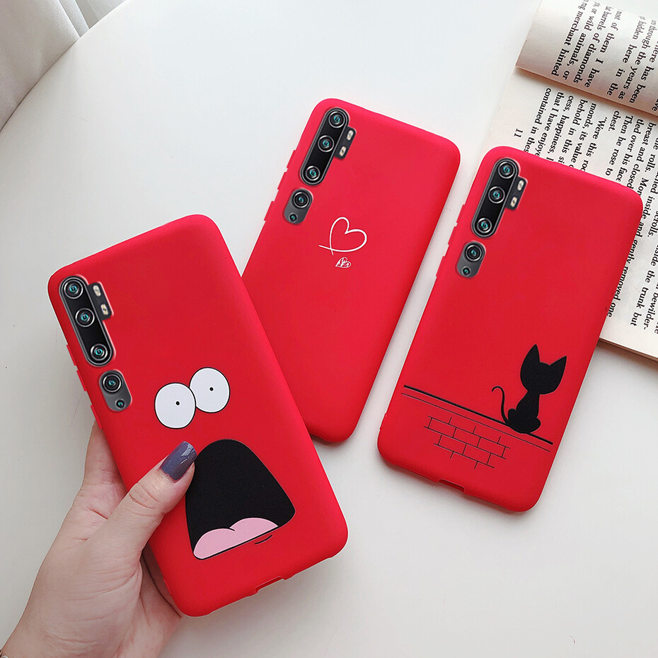 Case for Xiaomi Mi Note 10 / Note 10 Pro / Mi CC9 Pro Phone Case Soft Matte Silicone Painted Back Cover Casing