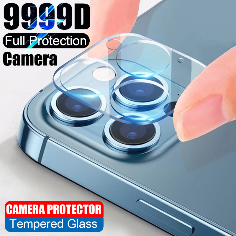 Full Cover Camera Lens Protector on for iPhone 13 12 11 Pro Max Mini Tempered Glass for iPhone 13 Pro Max Camera Protector