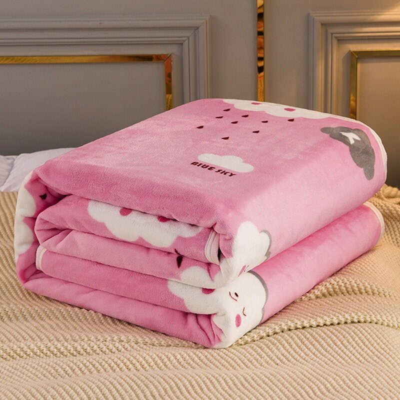 San Hô Mềm Chăn Lông Cừu Nữ Hoàng King Size