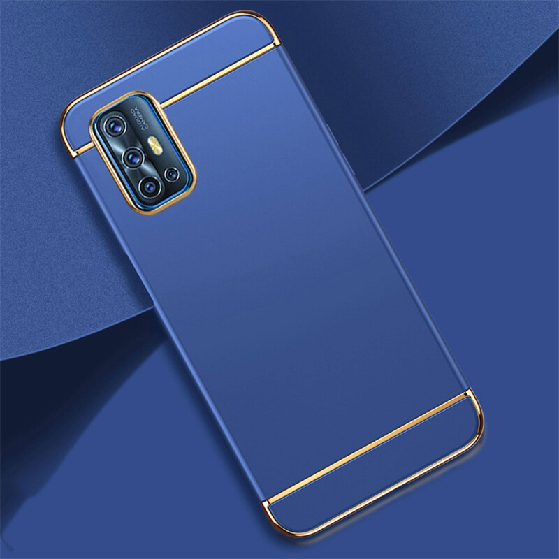 For Vivo V19 Neo Electroplate Frame Hybrid Hard Plastic Case Ultra Thin and Slim Anti-scratch Matte Finish 3 in 1 Cover Case