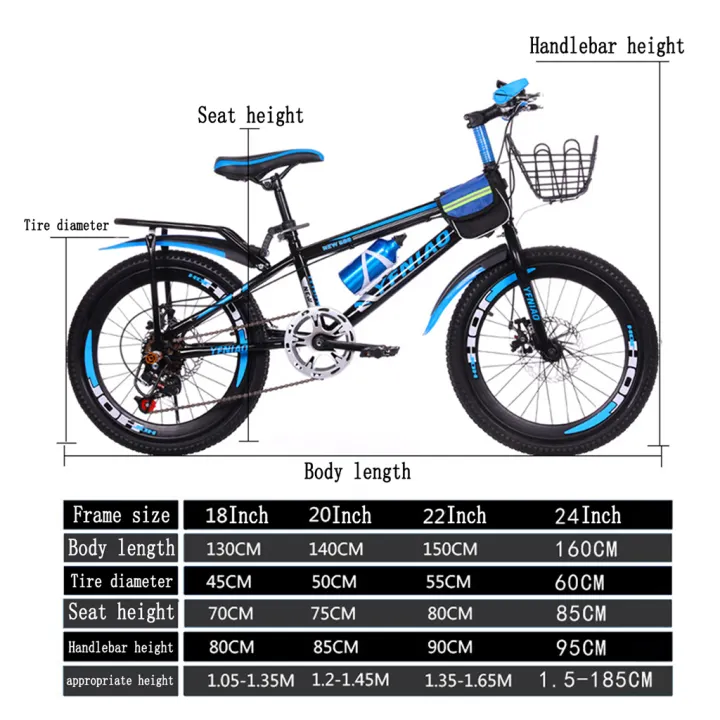 bike size for 140cm child