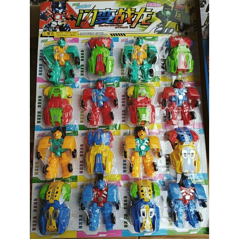 Vỉ 12 con siêu nhân ,robot loại cực đẹp