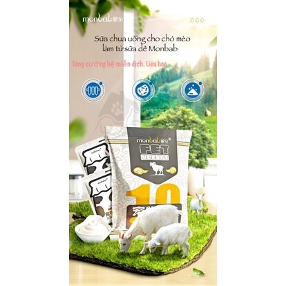 [ Rẻ Vô Địch ] Sữa Chua Monbab Cho Thú Cưng
