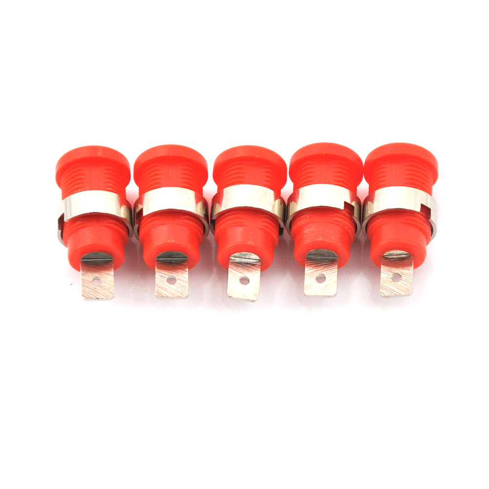 Fkend 10 Cái Đầu Cắm Giắc Cái Hình Quả Chuối 4Mm Chốt Gắn Bảng Điều Khiển
