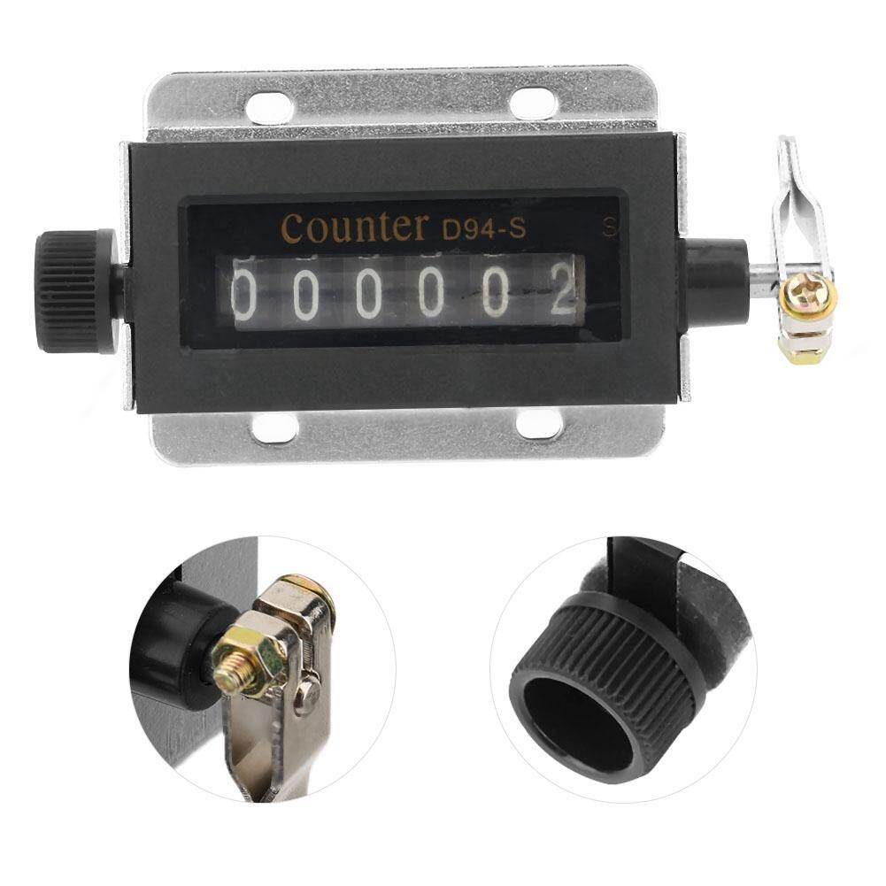 D94-S 6 Digit Resettable Mechanical Pulling Counter 0-999999