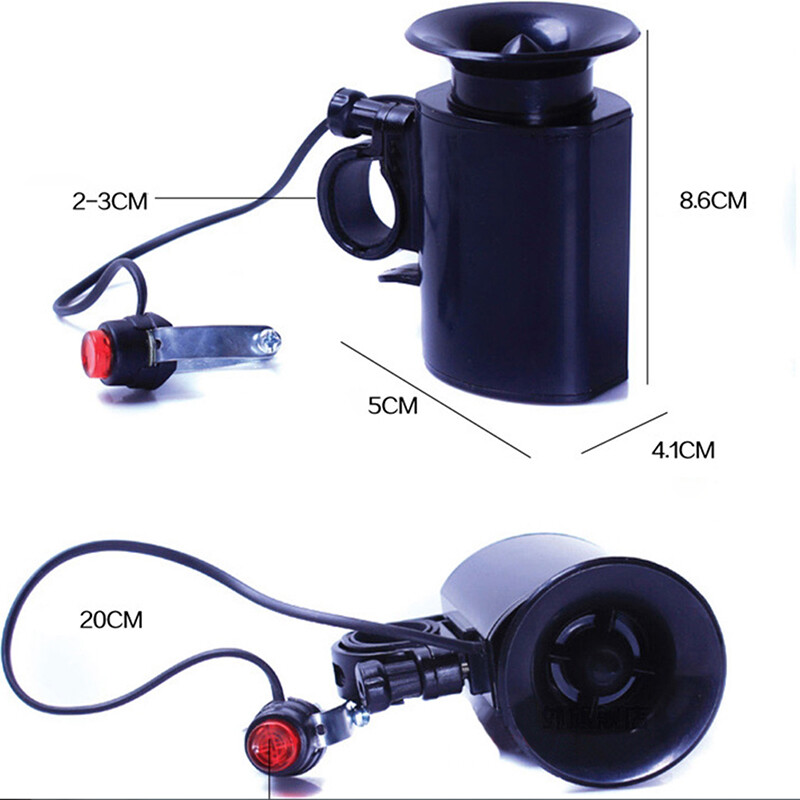 Bluesea bicycle horn black electronic speaker 6 bike bell loud sound super horn alarm