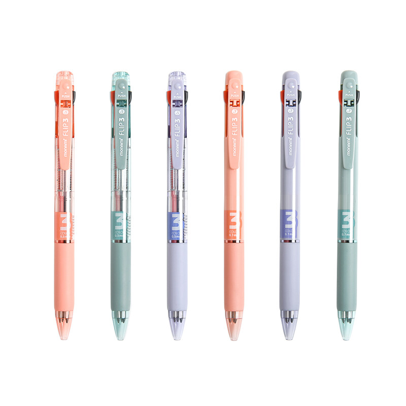 Bút Bi 3 Màu Monami, Bút 0.5Mm 0.7Mm