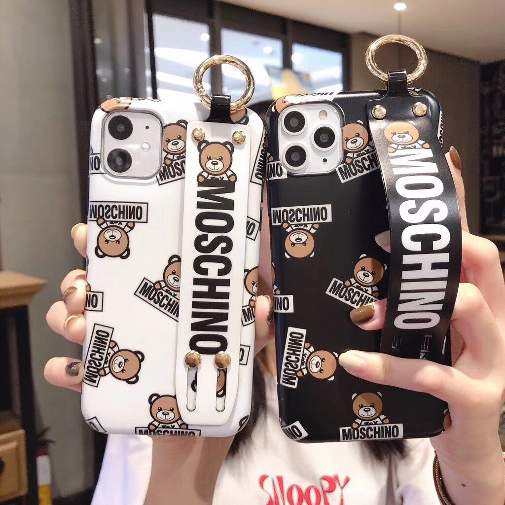 moschino phone case with strap