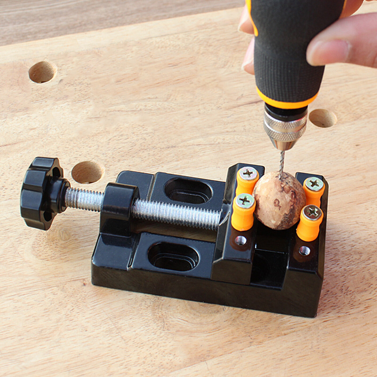 Multifunctional Aluminum Alloy Mini Flat Bench Table Vise Vice Clamp Fixed Tool