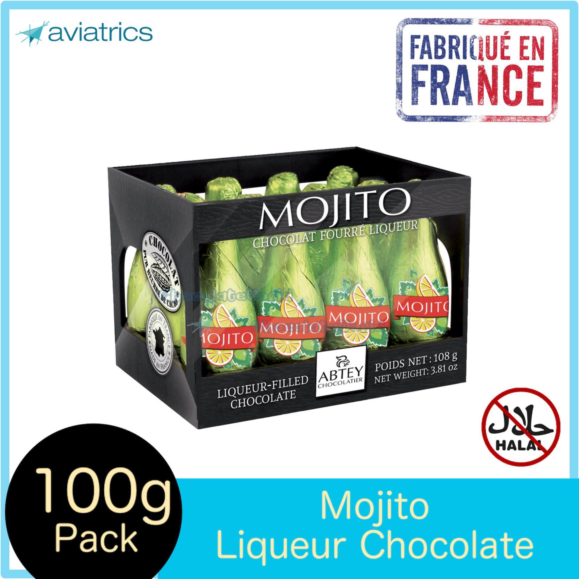Abtey Mojito Liqueurs Milk Chocolate 12pcs 108g (Made in France)