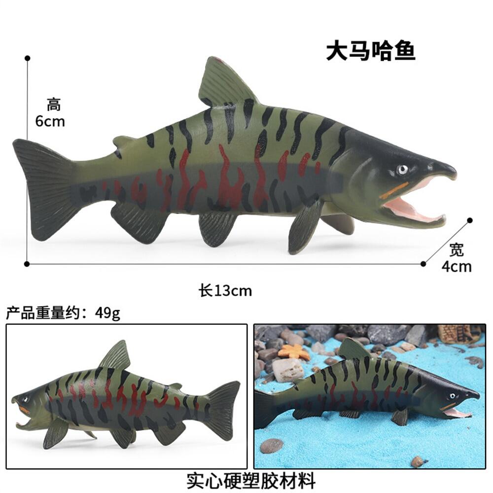 Prehistoric Animals Sea Sailfish Creatures Collection Ocean Xiphactinus Plastic PVC Fish Figure Educational Toys
