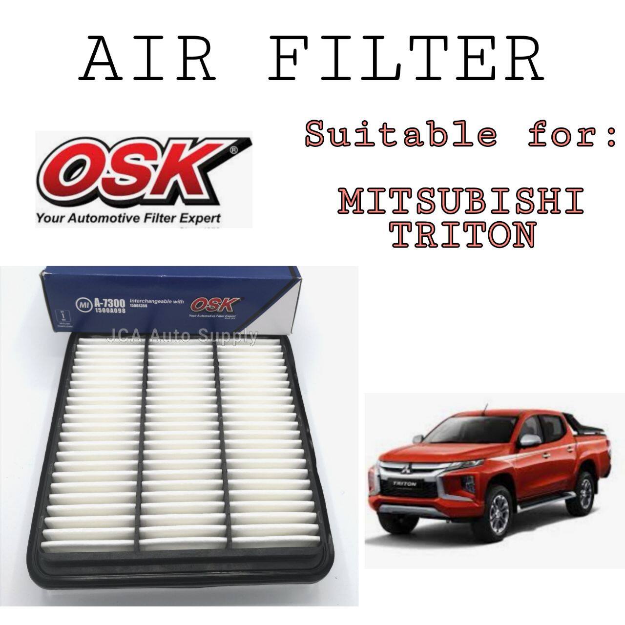 AIR FILTER MITSUBISHI TRITON OSK A73001500A098 Lazada