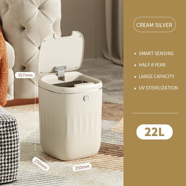 24/22/20L Automatic Or Garbage Bin Smart Trash Can Large Capacity Induction Trash Can For Kitchen Bathroom