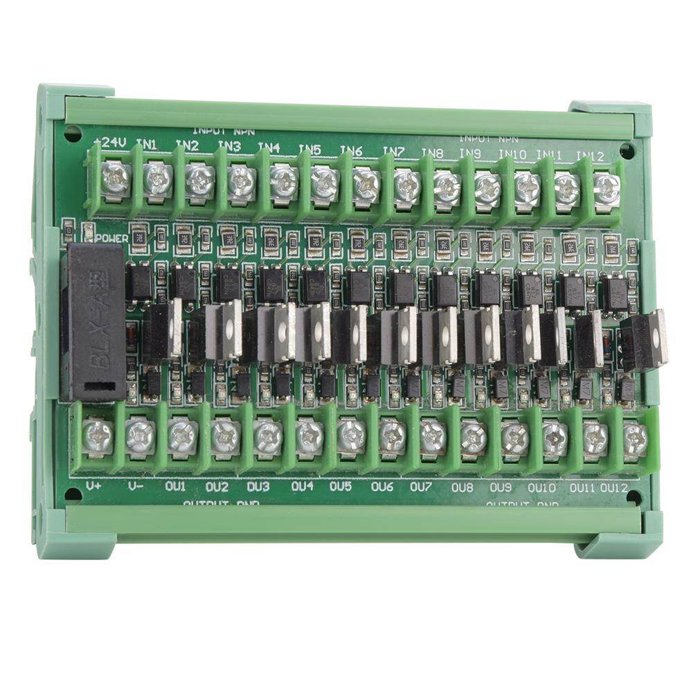 chasoee 12-Channel PLC Signal Amplifier Board Isolation Relay Module NPN Input PNP Output DC12-36V