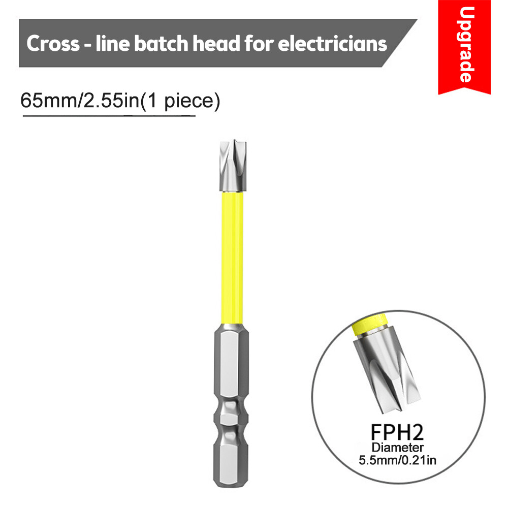 Voktta Kính thiên văn phần an toàn Bit Cross Screwdriver Bit Hex Shank Screwdriver Bit