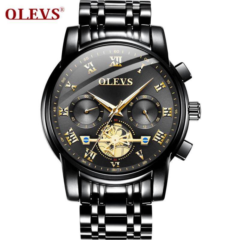 OLEVS Đồng hồ cho nam chất lượng thép không gỉ không thấm nước - INTL bán chạy