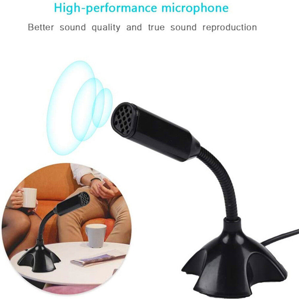 Studio Speech Microphone Laptop Microphone USB Adjustable Mic Stand With Stand for PC