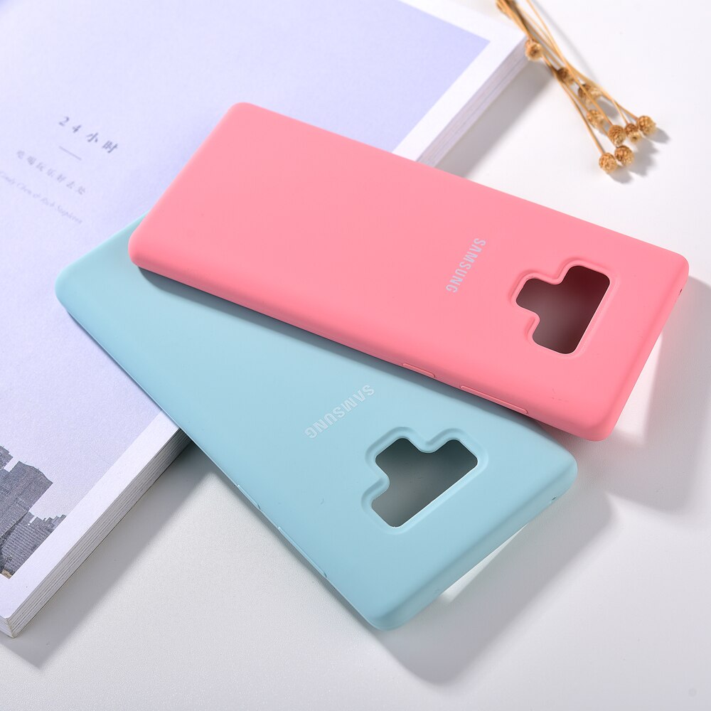 Original Samsung Note 9 Liquid Silicone Case Soft-Touch Silky Finish Protective Cover For Samsung Galaxy note9 Note 9 With Box