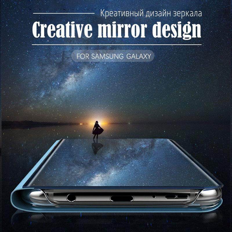 Clear View Mirror Case For Samsung Galaxy Note 9 / Note9 Leather Flip Stand Case Mobile Accessories Phone Cases Cover