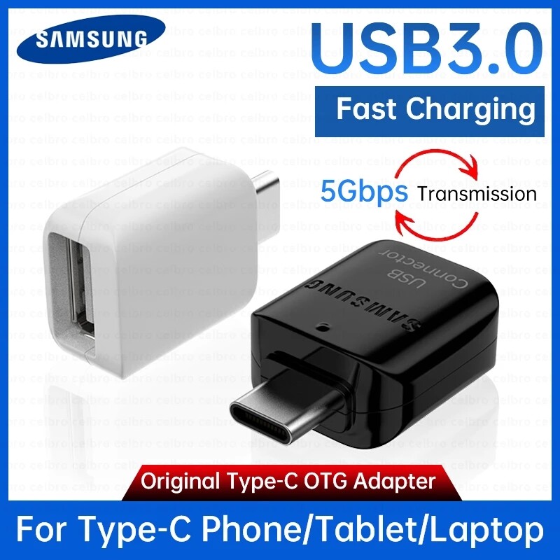 Samsung Type C To USB OTG Adapter Usb-A Data Transfer Connector For Galaxy S22 Note 20 Adaptador Tab S7 S6 Converter