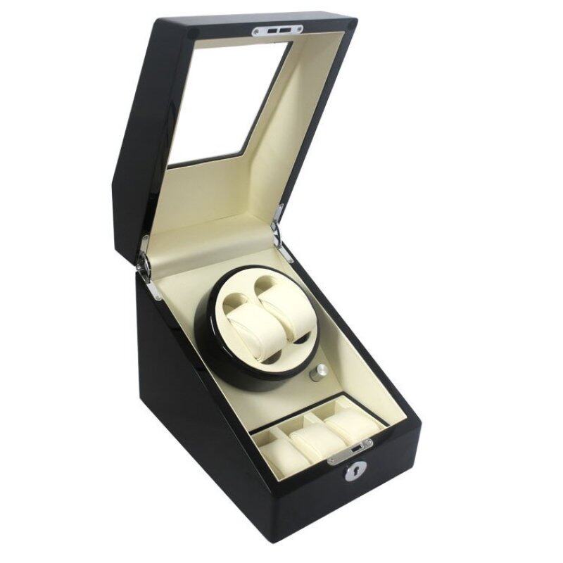 Auto Winder Watch Box 1 Winder 2+3 (Black White) Malaysia
