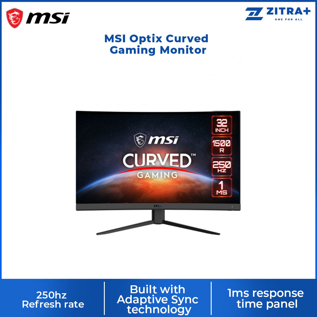 MSI Optix Curved Gaming Monitor G32C4X 31.5-inch | 250hz Refresh rate ...