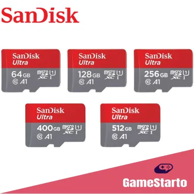 Sandisk Ultra Micro SD Card - Memory Card (64GB - 128GB - 256GB - 400GB - 512GB)