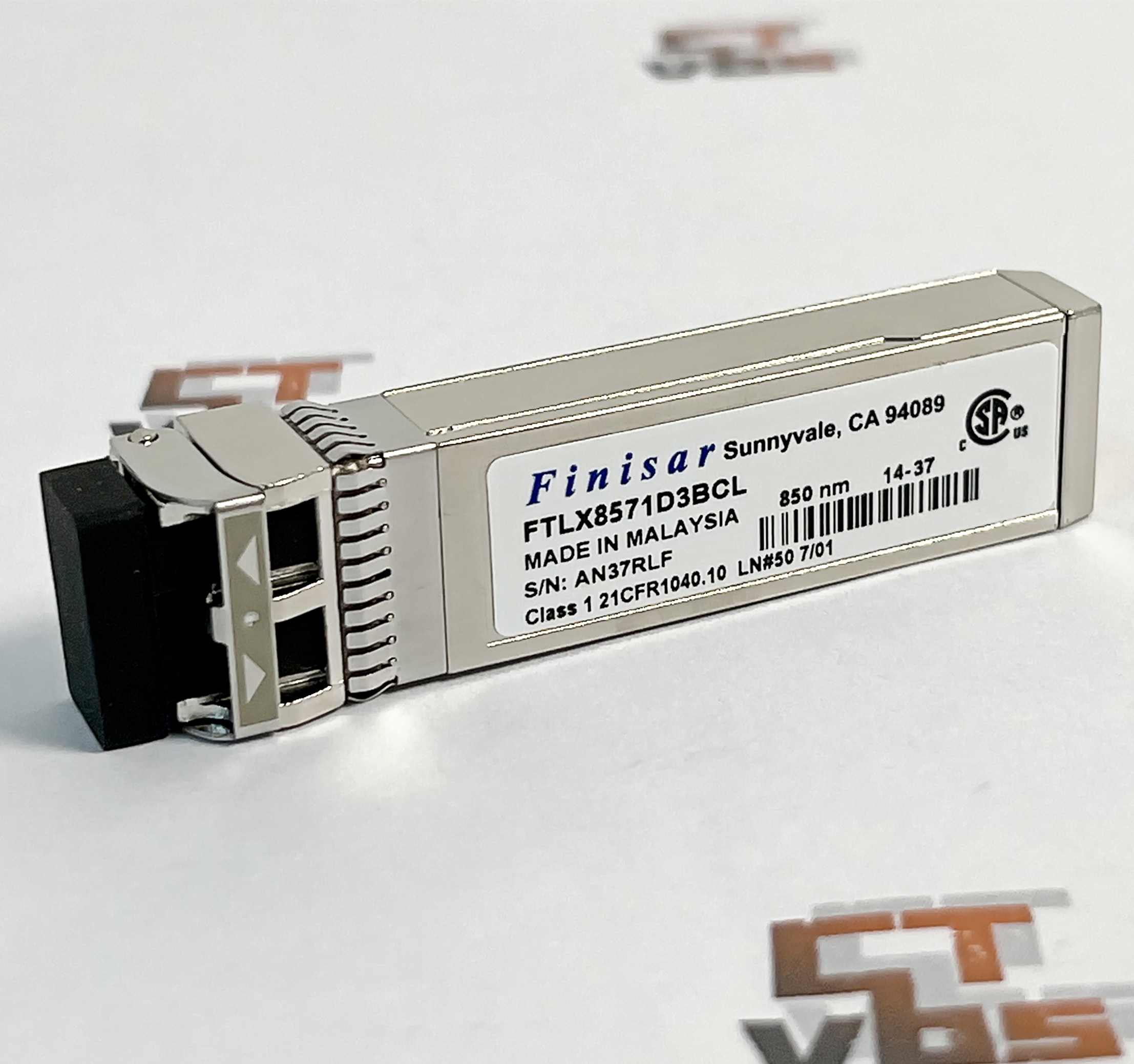 Finisar Duplex 850nm Specs Finisar FTLX8571D3BCL SFP+ Transceiver 