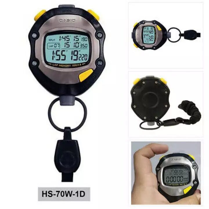 Casio Digital HS70W1 / HS70W / HS70 Stopwatch 50m Running Timer